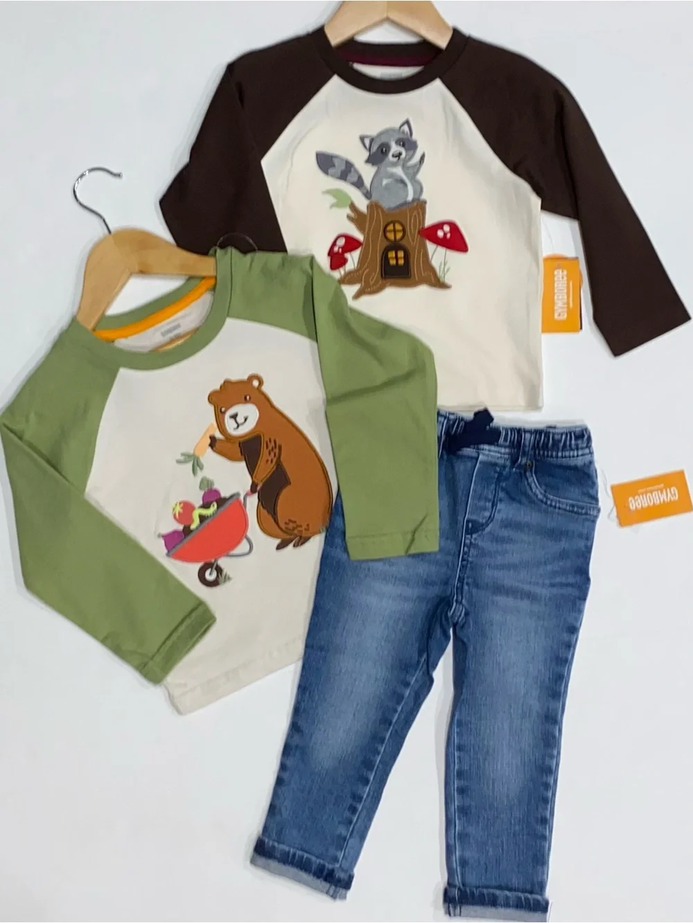 Gymboree Boys NWT Lot: 2 Long Sleeve Tops and 1 Pair of Jeans Size 12-18 Months
